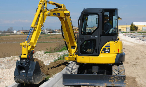 Аренда мини-экскаватора Komatsu PC45MR-1